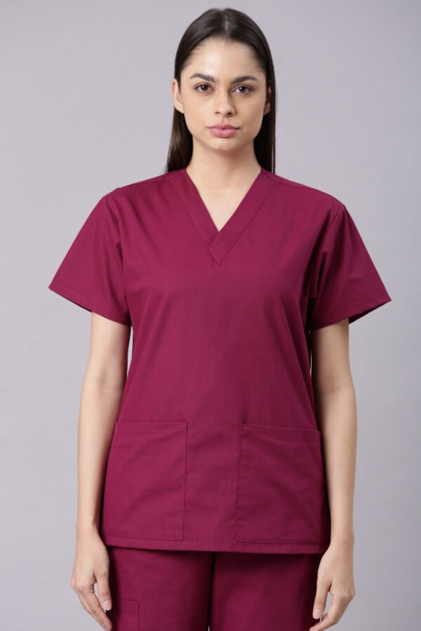 WOMENS V-NECK SCRUB TOP (100-867)