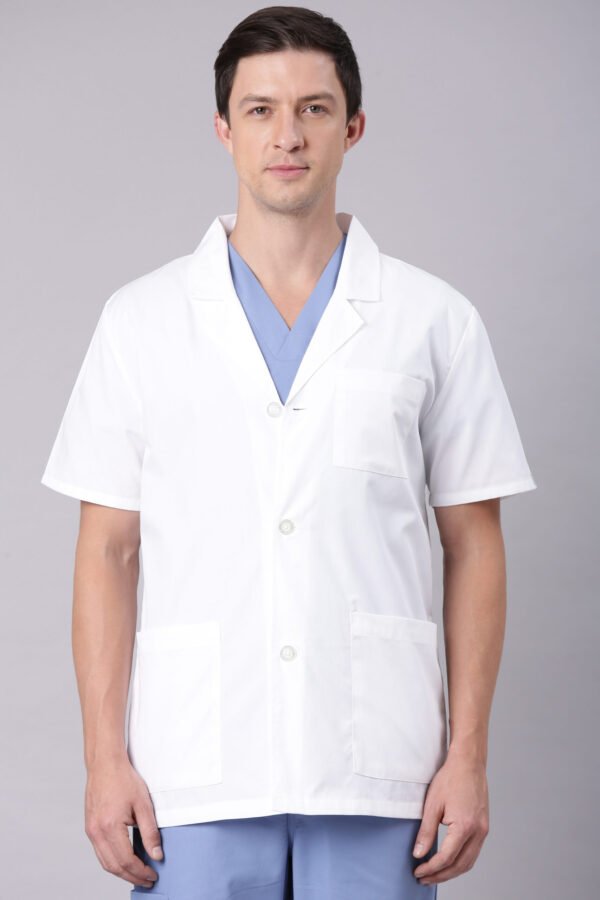 MENS HALF SLEEVE LABCOAT (100-815)